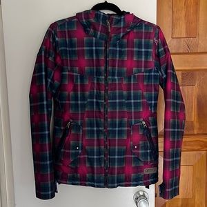 Stand out Magenta Plaid Burton Dry Ride Ski & Snow Jacket